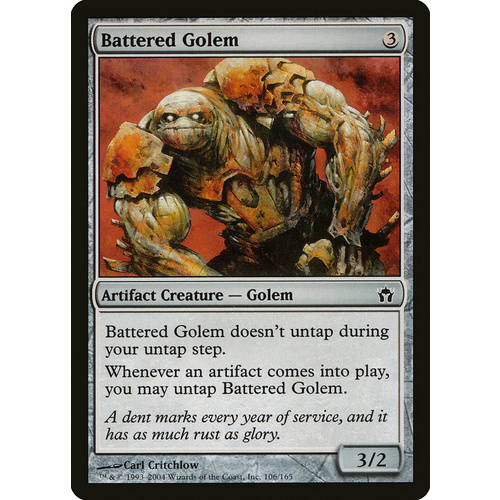 Battered Golem FOIL - 5DN