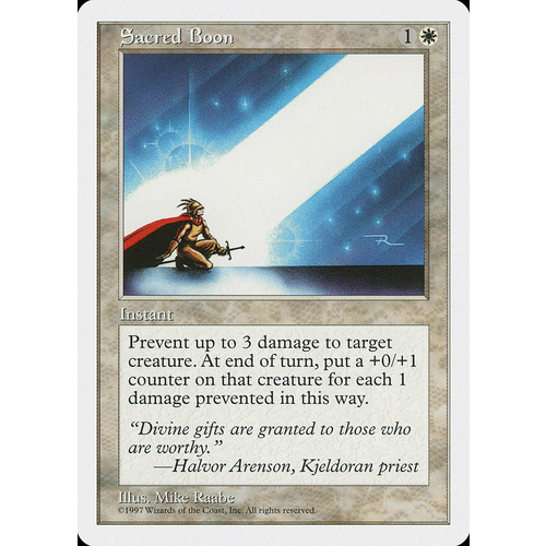 Sacred Boon - 5ED