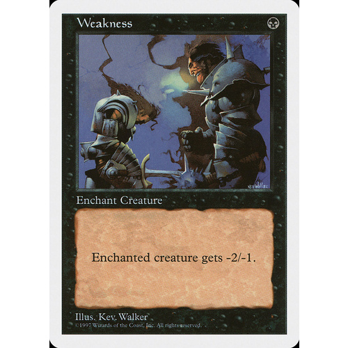 Weakness - 5ED