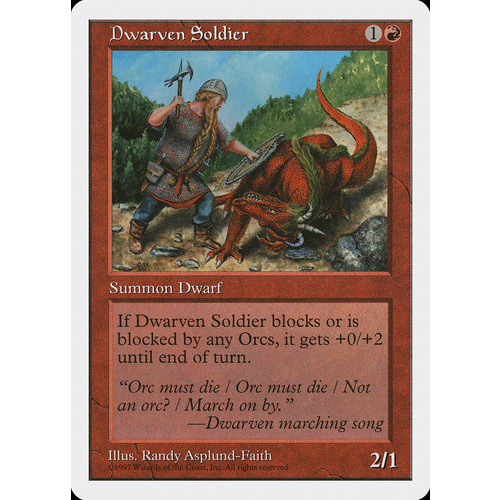 Dwarven Soldier - 5ED