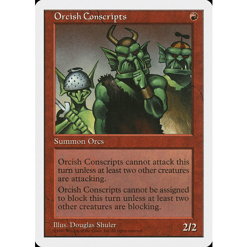 Orcish Conscripts - 5ED