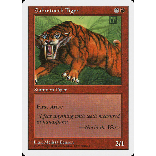 Sabretooth Tiger - 5ED