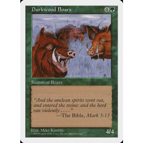Durkwood Boars - 5ED
