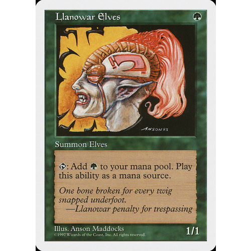 Llanowar Elves - 5ED