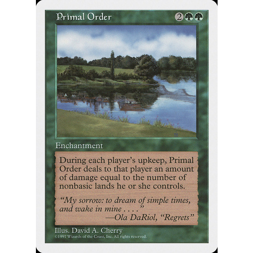 Primal Order - 5ED