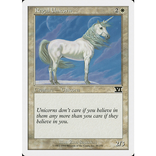 Regal Unicorn - 6ED