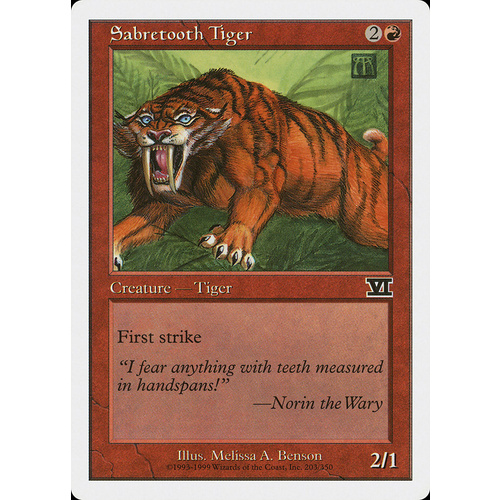 Sabretooth Tiger - 6ED