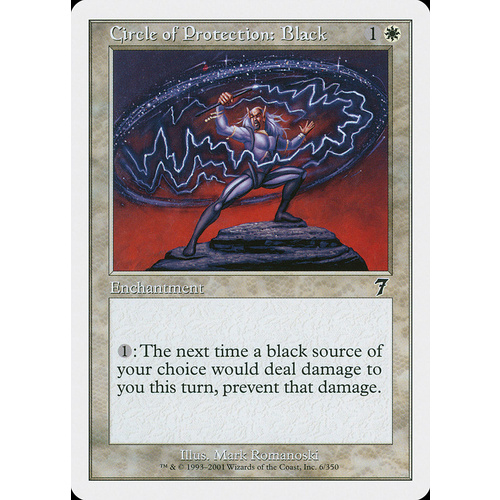 Circle of Protection: Black FOIL - 7ED