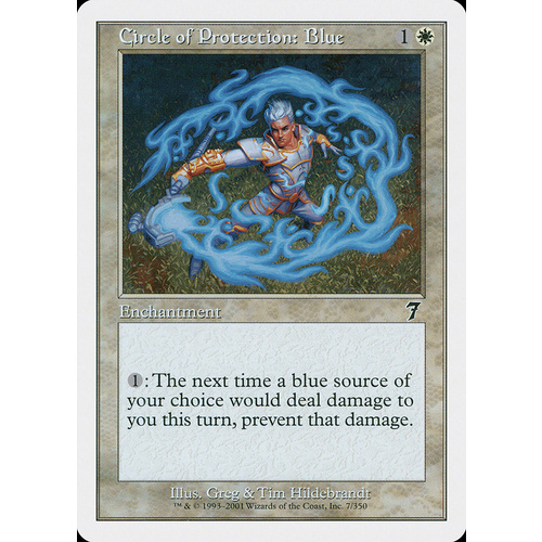 Circle of Protection: Blue FOIL - 7ED