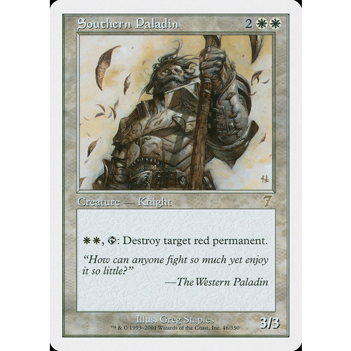 Southern Paladin FOIL - 7ED