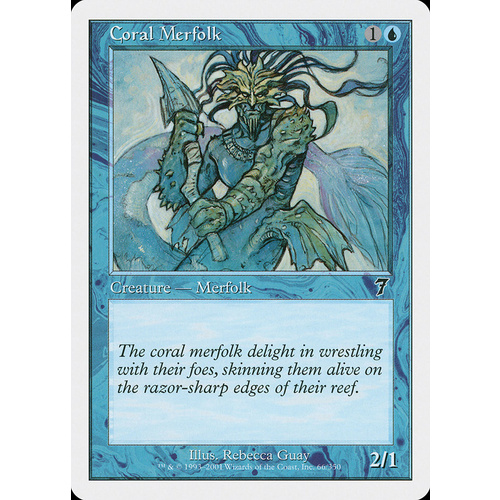 Coral Merfolk FOIL - 7ED