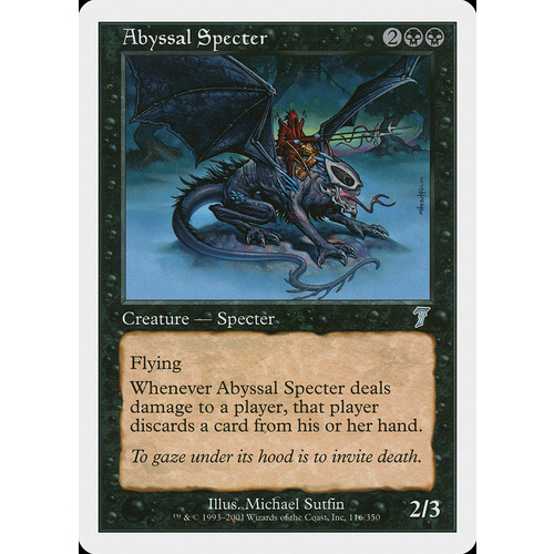 Abyssal Specter FOIL - 7ED