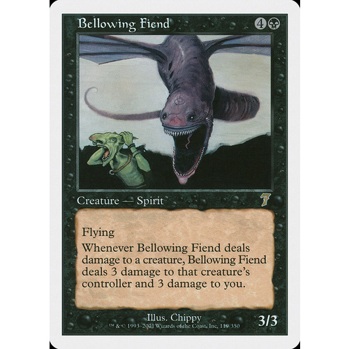 Bellowing Fiend FOIL - 7ED