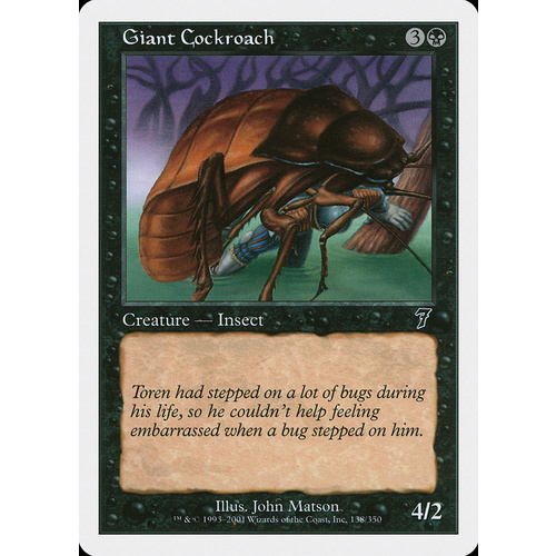 Giant Cockroach FOIL - 7ED