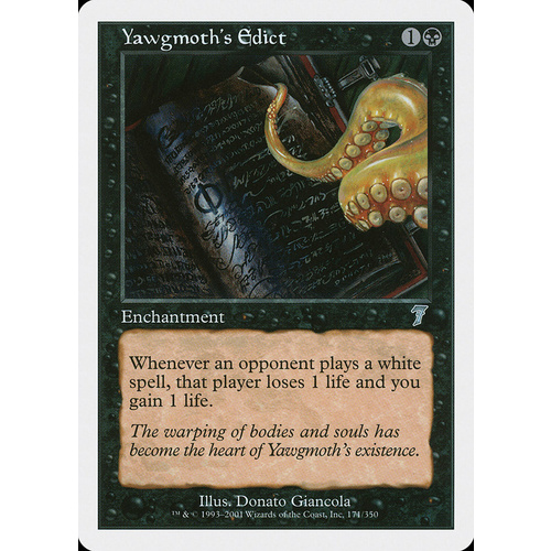 Yawgmoth's Edict FOIL - 7ED