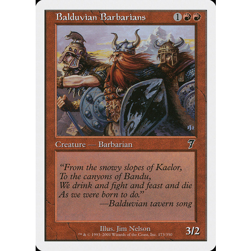 Balduvian Barbarians FOIL - 7ED