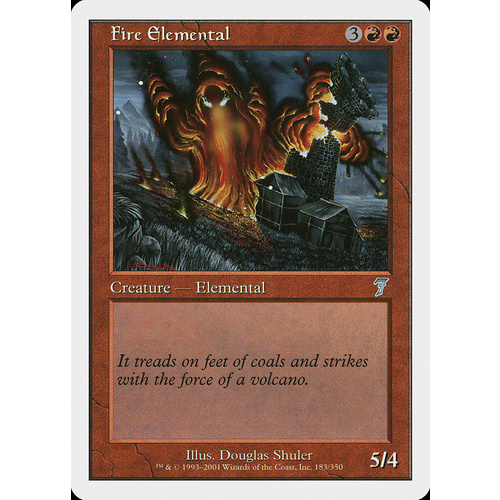 Fire Elemental FOIL - 7ED