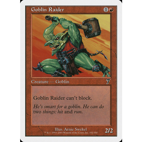Goblin Raider FOIL - 7ED