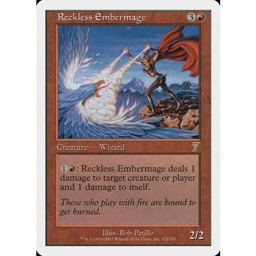 Reckless Embermage FOIL - 7ED