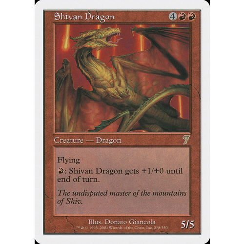 Shivan Dragon FOIL - 7ED