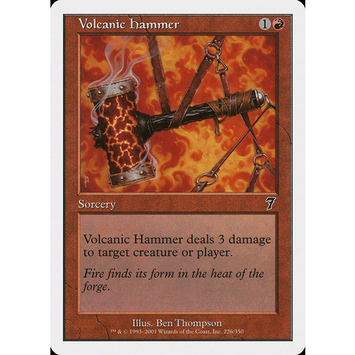Volcanic Hammer FOIL - 7ED