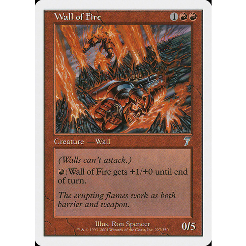 Wall of Fire FOIL - 7ED