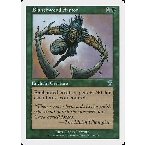 Blanchwood Armor FOIL - 7ED