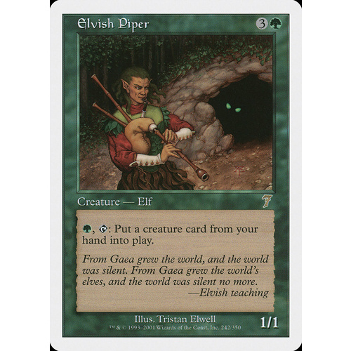 Elvish Piper FOIL - 7ED