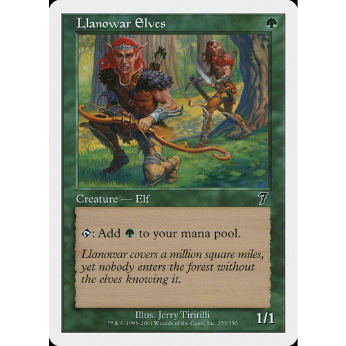 Llanowar Elves FOIL - 7ED