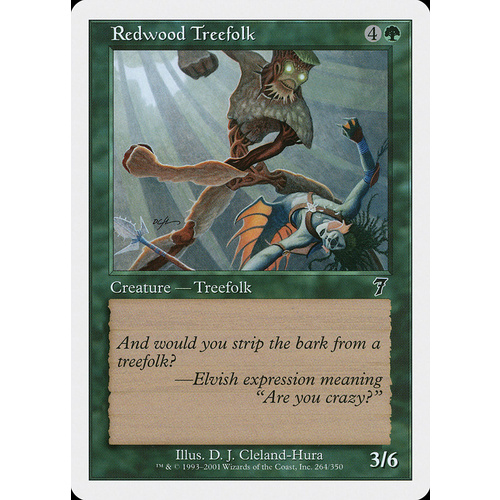 Redwood Treefolk FOIL - 7ED