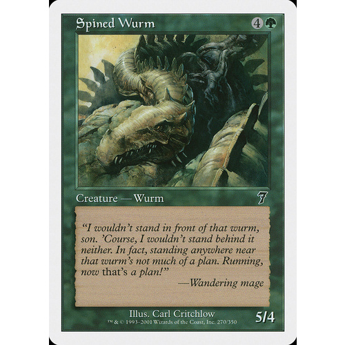 Spined Wurm FOIL - 7ED