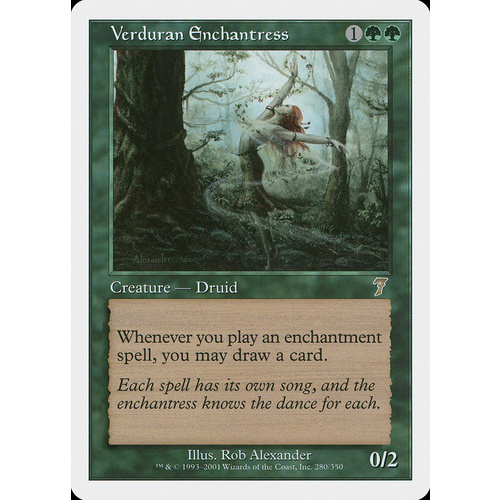 Verduran Enchantress FOIL - 7ED