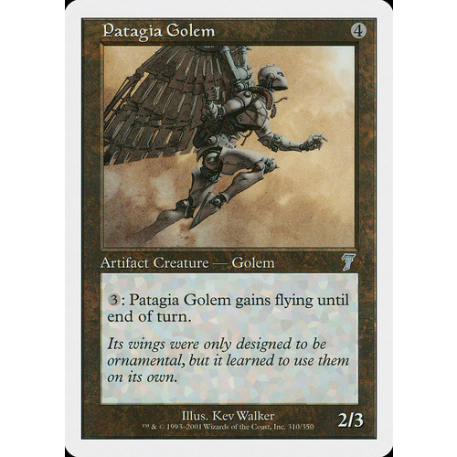 Patagia Golem FOIL - 7ED