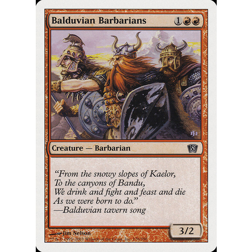 Balduvian Barbarians - 8ED