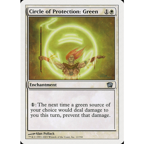 Circle of Protection: Green FOIL - 8ED