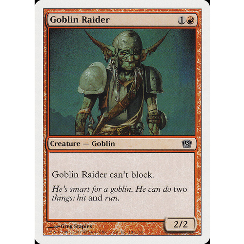 Goblin Raider FOIL - 8ED
