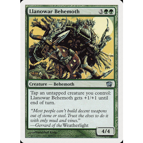 Llanowar Behemoth FOIL - 8ED