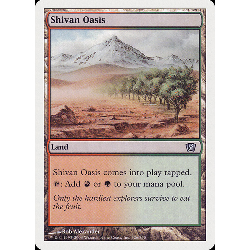 Shivan Oasis FOIL - 8ED
