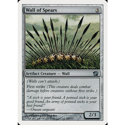 Wall of Spears FOIL - 8ED