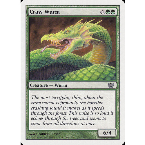 Craw Wurm FOIL - 8ED