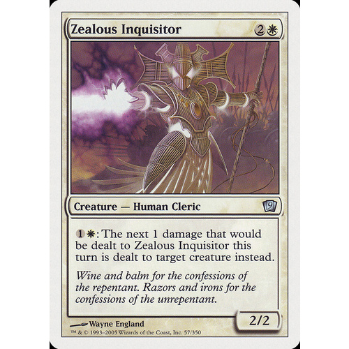 Zealous Inquisitor - 9ED