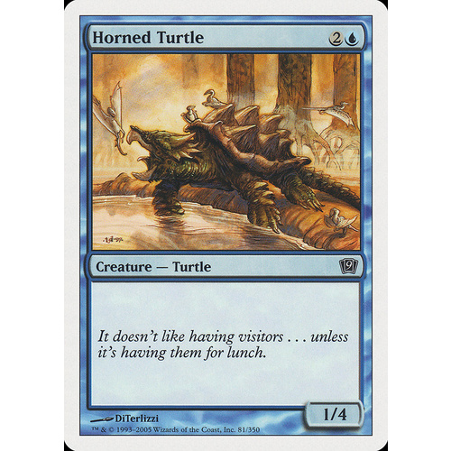 Horned Turtle FOIL - 9ED