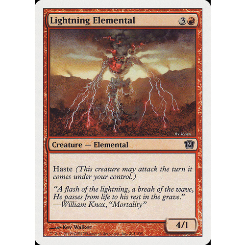 Lightning Elemental FOIL - 9ED