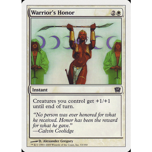 Warrior's Honor FOIL - 9ED
