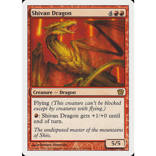 Shivan Dragon FOIL - 9ED