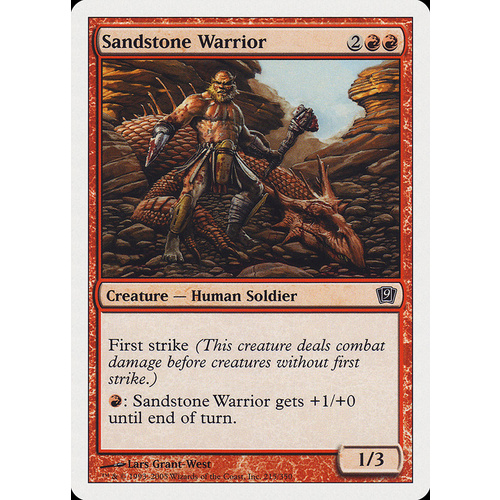 Sandstone Warrior FOIL - 9ED