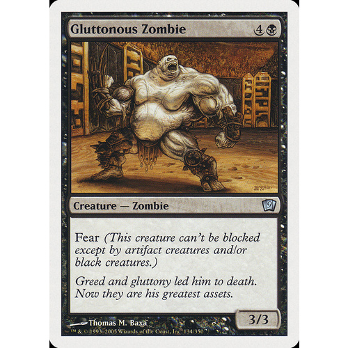Gluttonous Zombie FOIL - 9ED