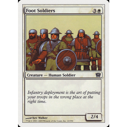 Foot Soldiers FOIL - 9ED