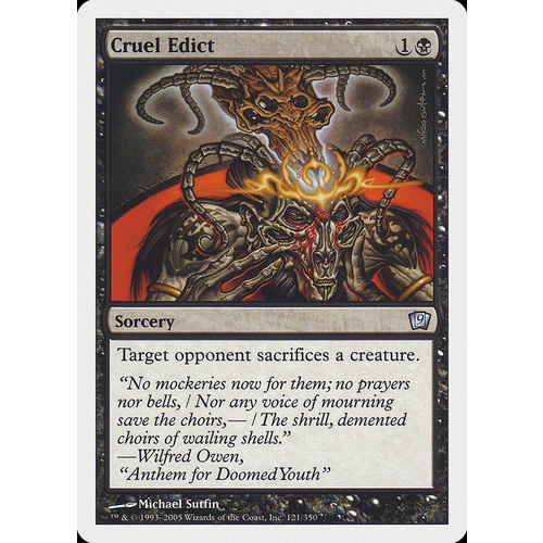 Cruel Edict FOIL - 9ED