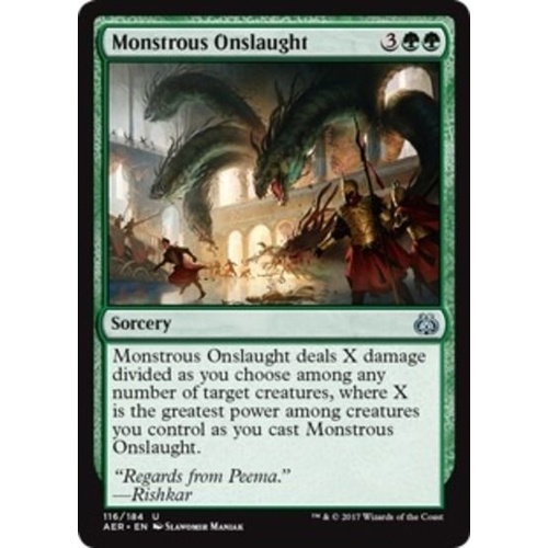 Monstrous Onslaught FOIL - AER